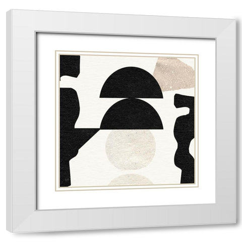 Dancing Light I White Modern Wood Framed Art Print with Double Matting by Jill, Susan