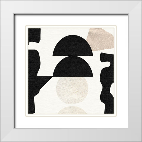 Dancing Light I White Modern Wood Framed Art Print with Double Matting by Jill, Susan
