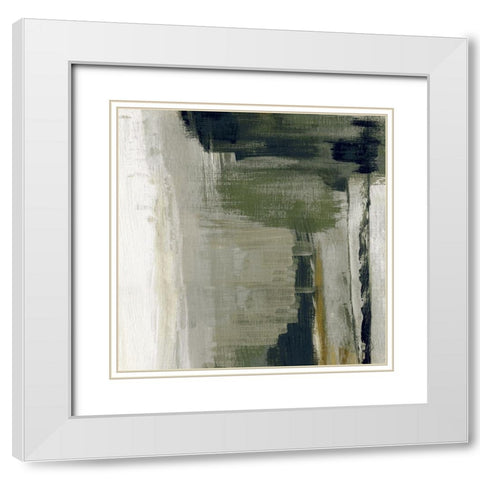 Meadow Dusk White Modern Wood Framed Art Print with Double Matting by Jill, Susan