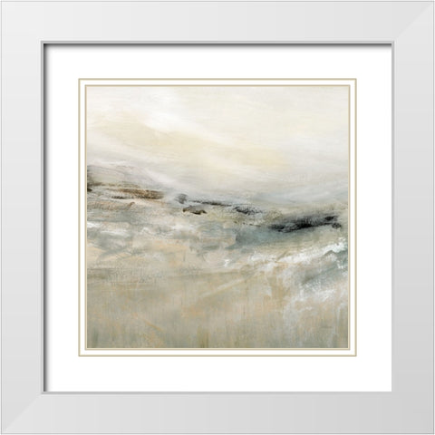 Windswept White Modern Wood Framed Art Print with Double Matting by Robinson, Carol