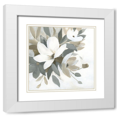 Modern Romance I White Modern Wood Framed Art Print with Double Matting by Nan