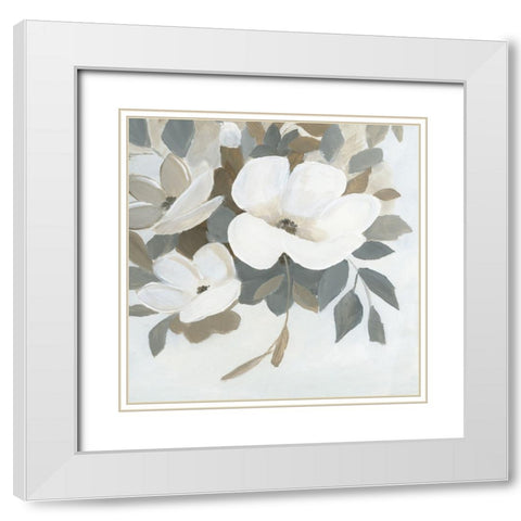 Modern Romance II White Modern Wood Framed Art Print with Double Matting by Nan