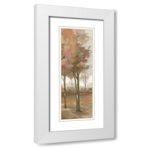 Pastel Meadow I White Modern Wood Framed Art Print with Double Matting by Nan