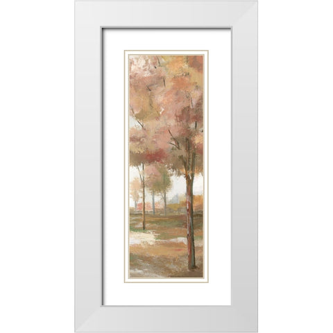 Pastel Meadow II White Modern Wood Framed Art Print with Double Matting by Nan