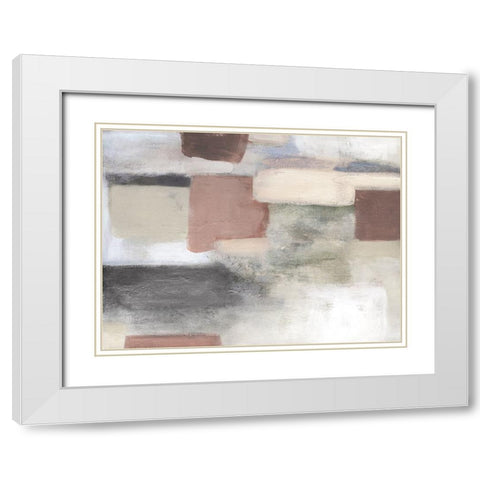Bright Pastel White Modern Wood Framed Art Print with Double Matting by Robinson, Carol