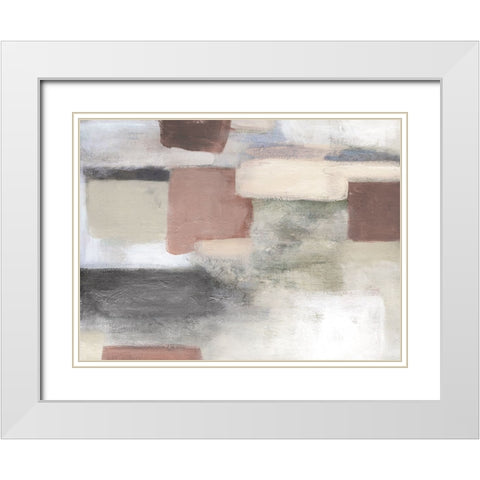 Bright Pastel White Modern Wood Framed Art Print with Double Matting by Robinson, Carol