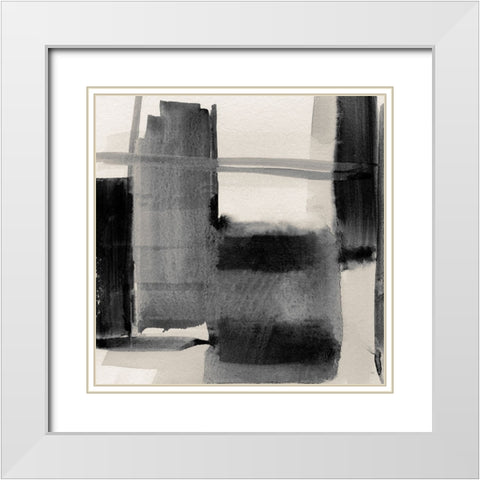 Evening Shadows I White Modern Wood Framed Art Print with Double Matting by Jill, Susan