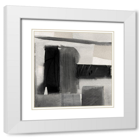 Evening Shadows II White Modern Wood Framed Art Print with Double Matting by Jill, Susan