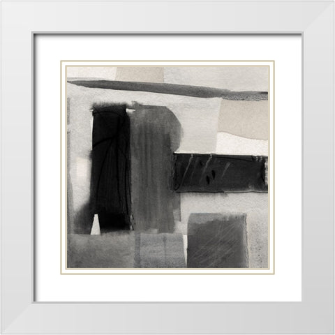 Evening Shadows II White Modern Wood Framed Art Print with Double Matting by Jill, Susan