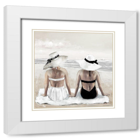 Soaking Up Sun White Modern Wood Framed Art Print with Double Matting by Orme, E. Anthony