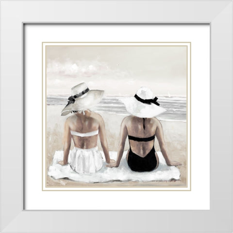 Soaking Up Sun White Modern Wood Framed Art Print with Double Matting by Orme, E. Anthony