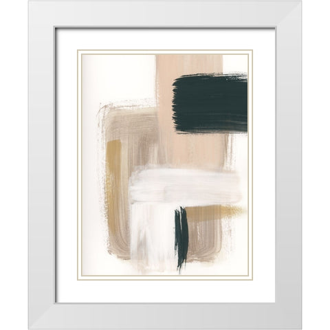 Marble Block Symmetry I White Modern Wood Framed Art Print with Double Matting by Chang, Stella