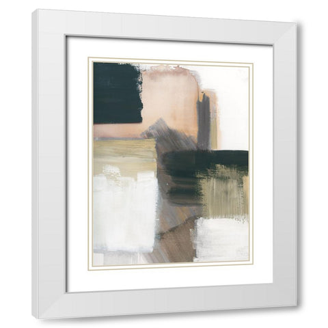 Marble Block Symmetry III White Modern Wood Framed Art Print with Double Matting by Chang, Stella