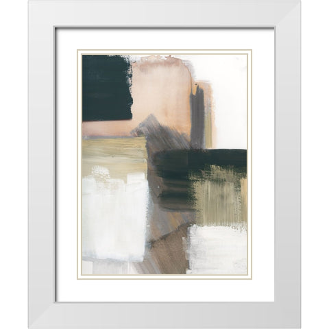 Marble Block Symmetry III White Modern Wood Framed Art Print with Double Matting by Chang, Stella