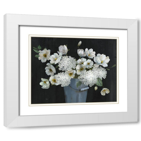 Freshly Picked White Modern Wood Framed Art Print with Double Matting by Nan