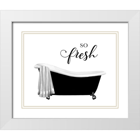 So Fresh White Modern Wood Framed Art Print with Double Matting by Knutsen, Conrad
