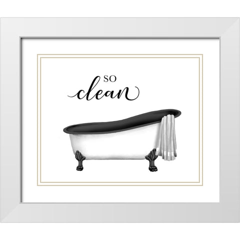 So Clean White Modern Wood Framed Art Print with Double Matting by Knutsen, Conrad