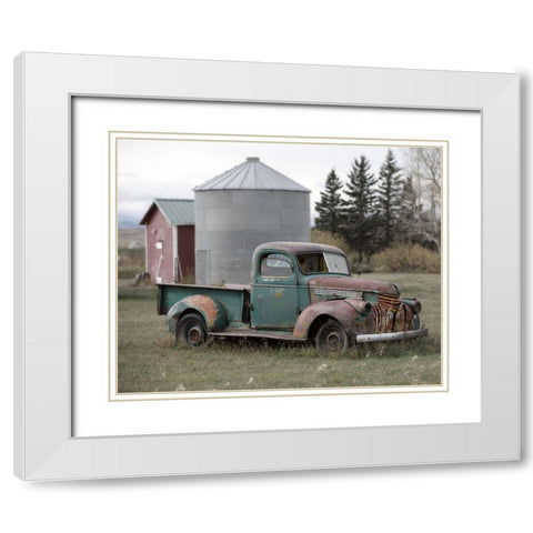 Well Deserved Rest White Modern Wood Framed Art Print with Double Matting by Robinson, Carol