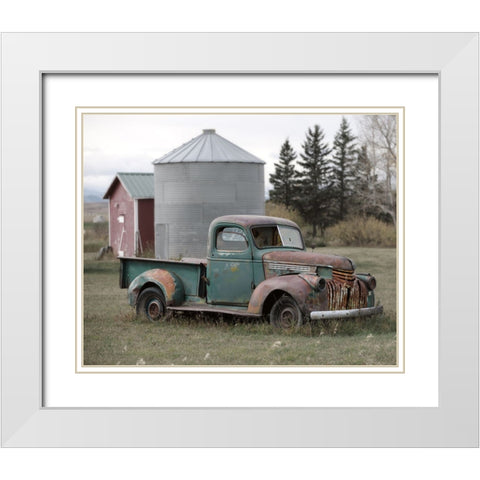 Well Deserved Rest White Modern Wood Framed Art Print with Double Matting by Robinson, Carol