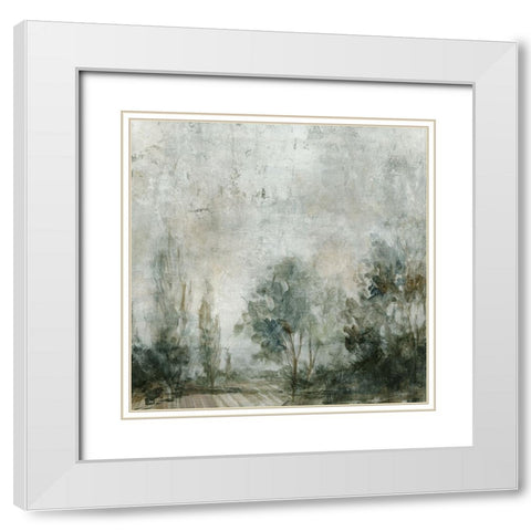 Grand Foliage White Modern Wood Framed Art Print with Double Matting by Robinson, Carol