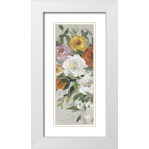 Delicate Blend I White Modern Wood Framed Art Print with Double Matting by Robinson, Carol