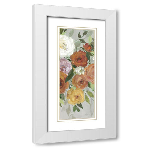 Delicate Blend II White Modern Wood Framed Art Print with Double Matting by Robinson, Carol