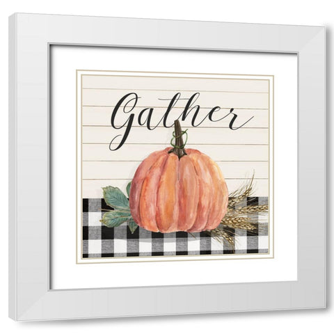 Harvest Gather White Modern Wood Framed Art Print with Double Matting by Finn, Livi