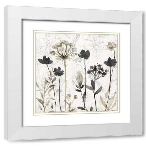 Sketchbook Nature I White Modern Wood Framed Art Print with Double Matting by Finn, Livi