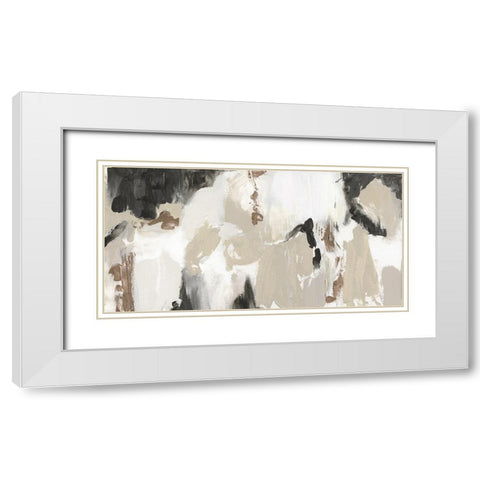 Sandy Summer White Modern Wood Framed Art Print with Double Matting by Jill, Susan