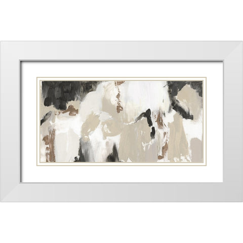 Sandy Summer White Modern Wood Framed Art Print with Double Matting by Jill, Susan