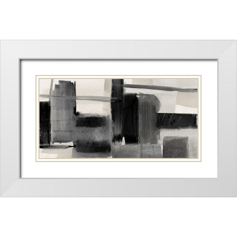Shadows in the Evening White Modern Wood Framed Art Print with Double Matting by Jill, Susan