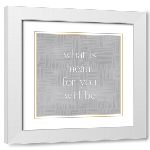 Will Be White Modern Wood Framed Art Print with Double Matting by Designs, CAD