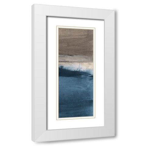 Midnight Sky II White Modern Wood Framed Art Print with Double Matting by Jill, Susan