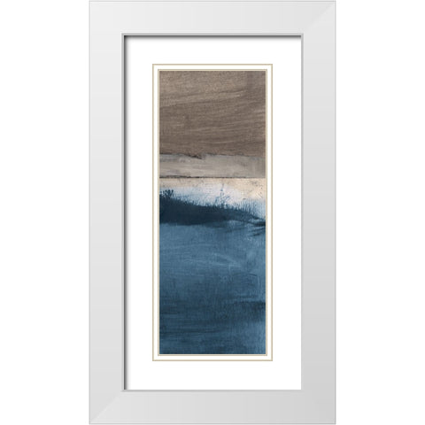 Midnight Sky II White Modern Wood Framed Art Print with Double Matting by Jill, Susan