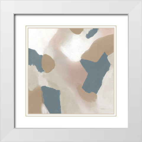 Fall Embrace White Modern Wood Framed Art Print with Double Matting by Robinson, Carol