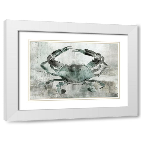 Neutral Crab II White Modern Wood Framed Art Print with Double Matting by Robinson, Carol