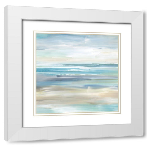 Timeless Tide II White Modern Wood Framed Art Print with Double Matting by Nan