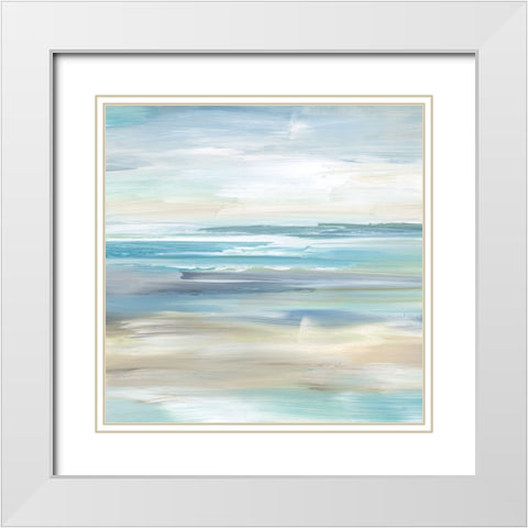 Timeless Tide II White Modern Wood Framed Art Print with Double Matting by Nan