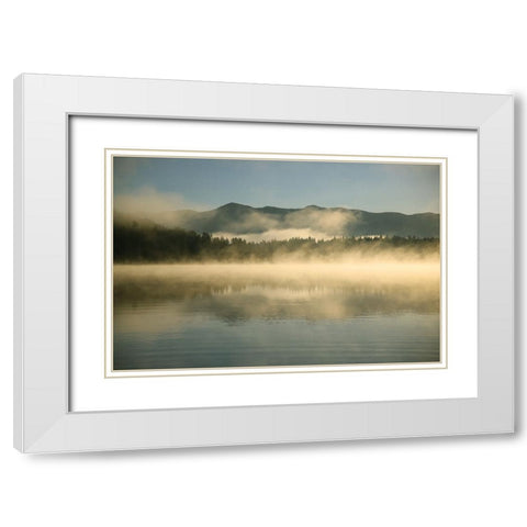 Dockside Views White Modern Wood Framed Art Print with Double Matting by Robinson, Carol