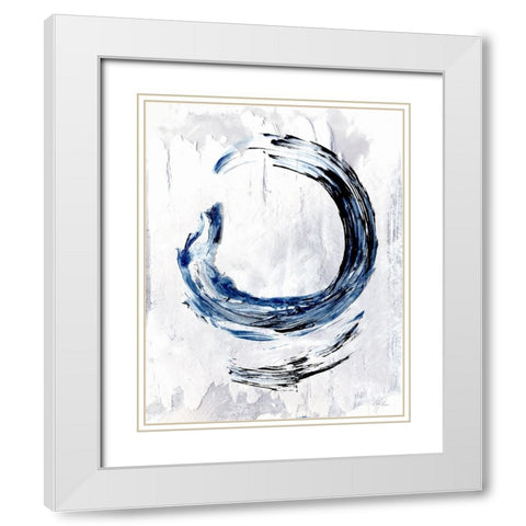 Moonglade I White Modern Wood Framed Art Print with Double Matting by Chang, Stella