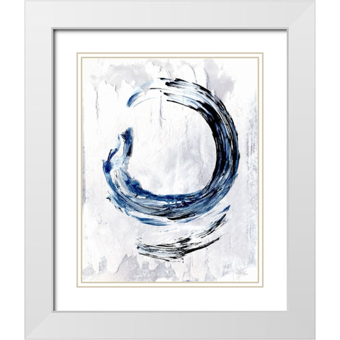 Moonglade I White Modern Wood Framed Art Print with Double Matting by Chang, Stella