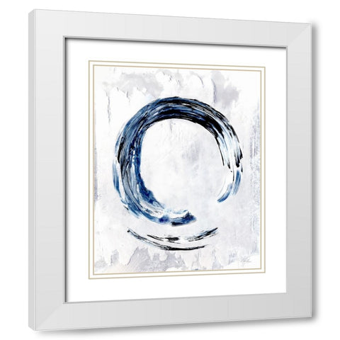 Moonglade II White Modern Wood Framed Art Print with Double Matting by Chang, Stella