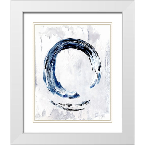 Moonglade II White Modern Wood Framed Art Print with Double Matting by Chang, Stella