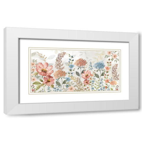 Summers Variety White Modern Wood Framed Art Print with Double Matting by Nan