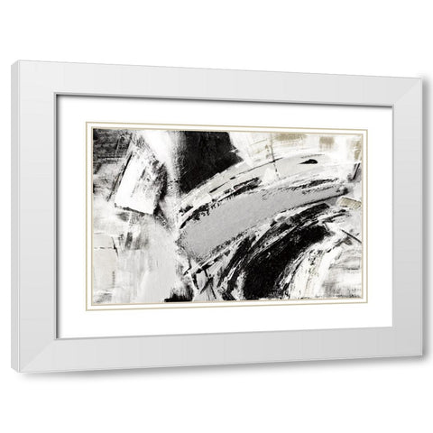 Black Mykonos White Modern Wood Framed Art Print with Double Matting by Shapiro, Judith