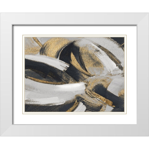 Bittersweet White Modern Wood Framed Art Print with Double Matting by Jill, Susan