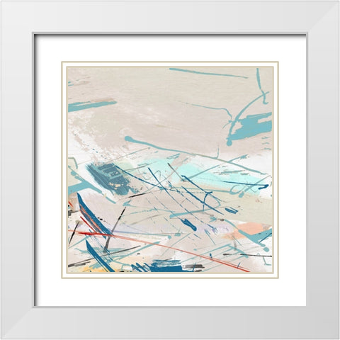 Stops Along the Way I White Modern Wood Framed Art Print with Double Matting by Jill, Susan