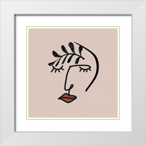 A Sigh White Modern Wood Framed Art Print with Double Matting by Jill, Susan