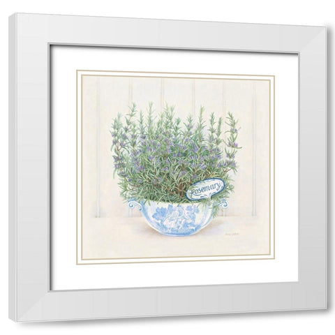 Rosemary White Modern Wood Framed Art Print with Double Matting by Searle, Anne
