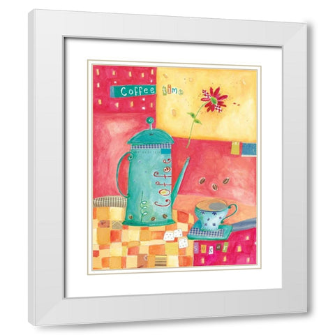 Kitchen Collage I White Modern Wood Framed Art Print with Double Matting by Pope, Kate and Elizabeth